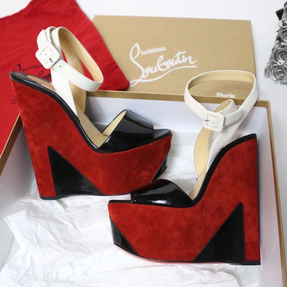 louboutin platform wedge